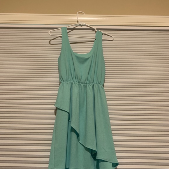 Light teal mini dress - Picture 2 of 3